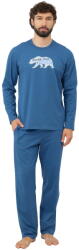 Italian Fashion pijama bărbați KASIM mânecă lungă, pantaloni lungi, jeans/jeans: XL (AAF-MPZ-KASI-DDJJ XL)