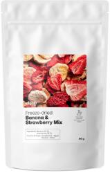 Vilgain Mix de căpșuni și banane liofilizate -⁠ combinație de fructe pentru micul dejun, 100 % liofilizate pentru păstrarea nutrienților, crocante și cu gust ca cele proaspete - vilgain - 89,97 RON