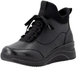 Remonte Botine dama din piele naturala, Remonte D0T81-00, negru