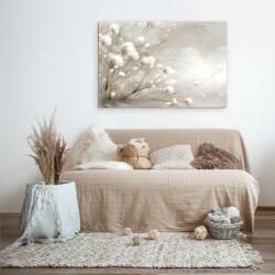 DUBLEZ Tablou flori elegante - Bumbac