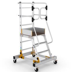 Bisonte Platforma mobila profesionala RD28 din aluminiu, H lucru 2, 8 m