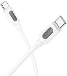 BOROFONE CABLU alimentare si date Borofone BX106, Fast Charging Data Cable pt. smartphone, USB Type-C la USB Type-C 60W, 1m, alb 6941991116919 (timbru verde 0.18 lei) (6941991116919)