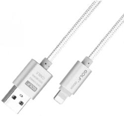 GOLF Cablu METAL iPhone Golf 10i argintiu 1m 2.1A Fast Charging (GC-10iS) - balutatech