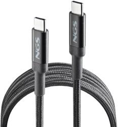 NGS Cablu USB-C - USB-C NGS KNOT 100W-2 2m 100W negru (KNOT100W/2) - balutatech