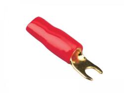 ACV Papuc Terminal tip furca 10mm2 M4 aurit izolat rosu ACV 30.4410-02 (18216)