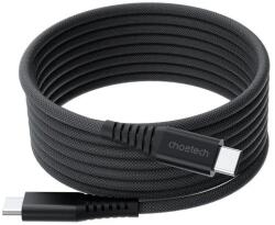 Choetech Cablu magnetic date incarcare USB-C - USB-C Choetech XCC-1054-BK 1.2m PD 100W (XCC-1054-BK)