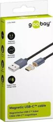 Goobay Cablu USB2.0 cu mufa magnetica USB Type C 1.2m negru Goobay (16896)