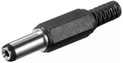 Goobay Mufa DC 2.1x5.5mm tata pin 14mm cu protector cablu Goobay (11121) - balutatech