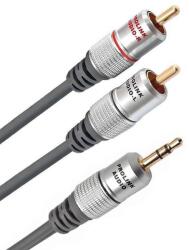 Prolink Cablu Jack 3.5 mm mufa tata - tata RCA mufa x2 1.8m negru PROLINK TCV3420-1.8 (19952)