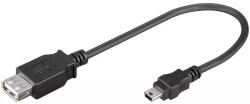 Goobay Cablu adaptor USB A mama la mini USB tata 20cm Goobay (95006) - balutatech