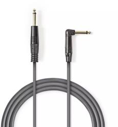 Nedis Cablu audio Jack mono 6.35 mm tata - 6.35 mm tata cotit 5m gri NEDIS (COTH23005GY50) - balutatech