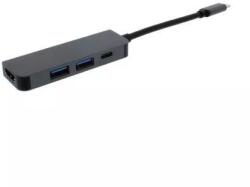 Well Adaptor USB Type C - HDMI 4K 3x USB 3.0 USB Type C PD 60W Well (17885)