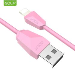GOLF Cablu USB Ligtning iPhone Golf Diamond Sync 1m 2A Cablu roz GC-27i (GC-27i-PINK) - balutatech