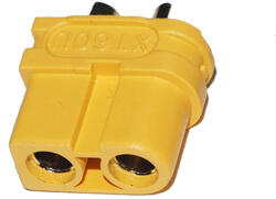 AMASS Mufa alimentare DC XT60 mama 30A 2 pini pe cablu lipire galbena AMASS XT60U-F (XT60U-F)