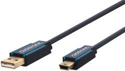 clicktronic Cablu Profesional 3m mini USB 2.0 - USB Hi-Speed 480Mbit s OFC cupru fara oxigen aurit Clicktronic 70128 (70128)