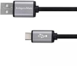 Krüger&Matz Cablu USB - USB Type C 1m Basic KRUGERMATZ (KM1239)