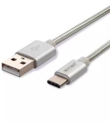 V-TAC Cablu USB TYPE C 1m argintiu 2.4A PLATINUM EDITION V-Tac SKU-8492 (SKU-8492) - balutatech
