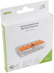 WAGO Set 8 conectori slim MYF 5x4mm2 32A WAGO 221-415-8 (23384)