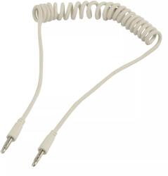 Valueline Cablu audio JACK spiralat 3.5 mm stereo tata la 3.5 mm stereo tata 1m Valueline (VLMP22010W1.00) - balutatech