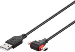 Goobay Cablu USB 2.0 A tata - micro USB mini USB mini B tata 1m Goobay (16758)