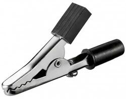 Goobay Clip crocodil negru 45mm se poate insera pe conector banana Goobay (11414)