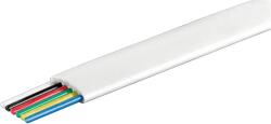 Goobay Cablu telefonic plat 6 fire 10m AWG28 CCA alb Goobay 93307-10 (22975)