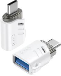 XO Adaptor OTG USB mama la USB-C tata alb XO-NB256B (XO-NB256B) - balutatech