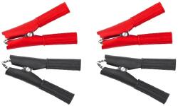 Cabletech Set 4 crocodili izolati max. 30A (2x rosu + 2x negru) Cabletech KRO0398-4 (23056)