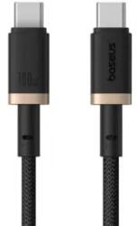Baseus Cablu alimentare si date Baseus P10377803U01-00 Dura Fast Charging Data USB Type-C la USB Type-C 100W certificat 1m galben+negr (P10377803U01-00)