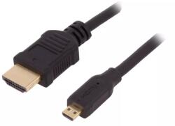 Qoltec Cablu HDMI 1.4 micro HDMI mufa tata - HDMI mufa tata 1m negru QOLTEC (18136)