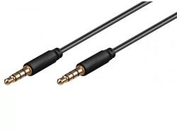 Goobay Cablu audio Jack 3.5 mm 4 pini 1m Goobay (63826) - balutatech