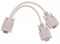 Cabletech Cablu adaptor VGA la 2 VGA mama Cabletech (15582)