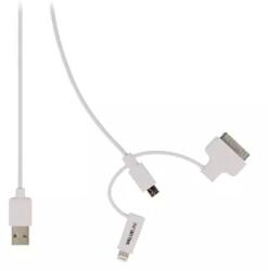 Valueline Cablu USB 2.0 - micro USB lightning 30p 1m alb VALUELINE (VLMP39410W1.00) - balutatech