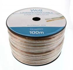 Well Cablu difuzor transparent CCA 2x2.5 mm Well LSP-CCA2.50TT-100-WL (LSP-CCA2.50TT-100-WL) - balutatech