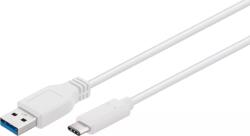 Goobay Cablu USB 3.0 tata la USB Type C 3.0 A tata alb 5Gbp s 1m Goobay (67188)