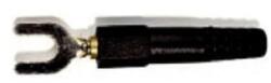GBC Papuc electric izolat tip furca 6mm negru ST-6MM 32A BK GBC 18.5027. 02 (18.5027.02)
