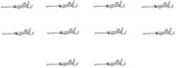 TE Connectivity Set 20 papuci pin tata cositoriti 0.75-1.5 mm2 20AWG-16AWG pentru Superseal 1.5 TE Connectivity 282109-20 (282109-1-20) - balutatech