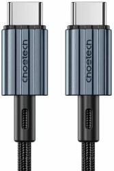 Choetech Cablu USB type C - USB type C PD 60W 3A 2m negru textil Choetech XCC-1015-BK (XCC-1015-BK) - balutatech