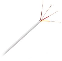 Cabletech Cablu pentru telefon sau alarma din cupru YTDY 4x0.5mm 1m liniar alb Cabletech KAB0551 (20255)