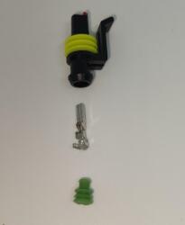 TE Connectivity Set conector cablu Superseal 1.5 mama mufa 1 pin 1 pin inclus + 1 garnitura inclusa IP67 TE Connectivity 282079-2-SET-F (282079-2-SET-F) - balutatech