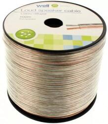 Well Cablu difuzor transparent 2x1.5mm CCA Well LSP-CCA1.50TT-100-WL (LSP-CCA1.50TT-100-WL) - balutatech