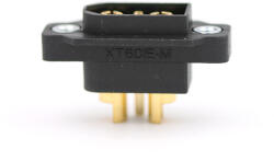 AMASS Soclu alimentare DC XT60 tata 3 pin (2+1) lipire neagra 600V AMASS XT60IE-M (XT60IE-M) - balutatech