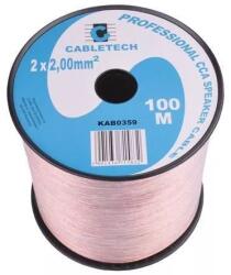 Cabletech Cablu difuzor CCA 2x2.00mm transparent 1m la rola Cabletech KAB0359 (15287)
