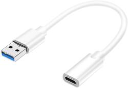  Cablu OTG USB 3.0 A tata - USB 3.1 mama 0.1m alb (19116)