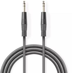 Nedis Cablu audio balansat Jack Stereo 6.35 mm tata - 6.35 mm tata 1.5m gri Nedis (COTH23020GY15)