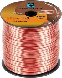 Cabletech Cablu difuzor 2x0.5mm cupru transparent 1m Cabletech KAB0307 (KAB0307) - balutatech