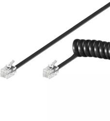 Goobay Cablu telefonic receptor spiralat 4m RJ10 4P4C Goobay (68002) - balutatech