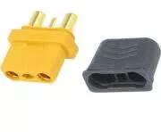 AMASS Mufa alimentare DC XT30 mama 3 pini pe cablu lipite 15A 500V AMASS ICX301-F (18774)
