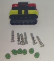 TE Connectivity Set conector cablu Superseal 1.5 mama mufa 6 pin 6 pini inclusi + 6 garnituri incluse IP67 TE Connectivity 282090-1-SET-F (282090-1-SET-F) - balutatech