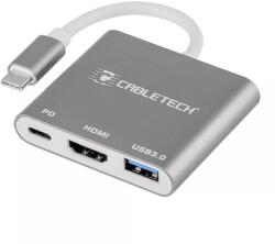 Cabletech Cablu adaptor USB 3.0 Type C - USB 3.0 Type C HDMI 4K 3840X2160P 30Hz PD CABLETECH (17392)
